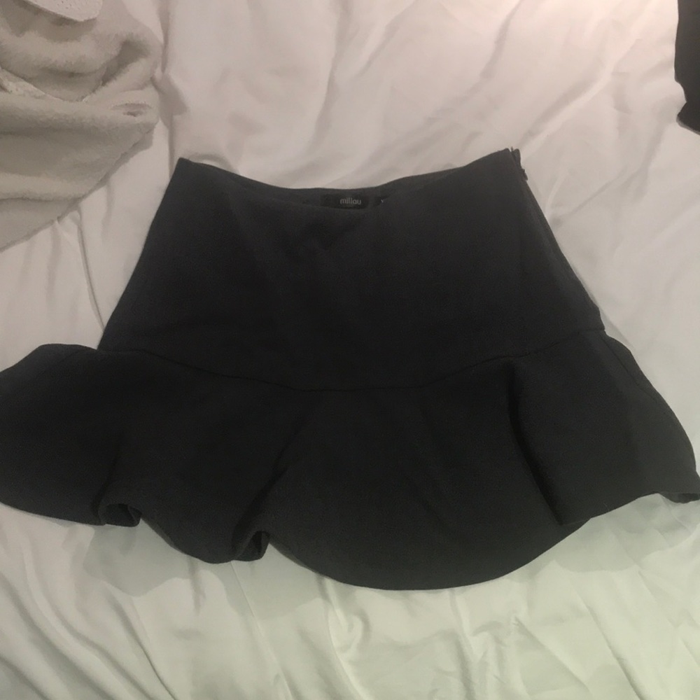 Ultra mini peplum skirt!